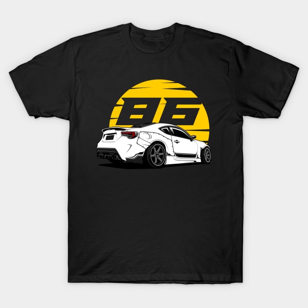 toyota 86 white T-Shirt by rclndsgn